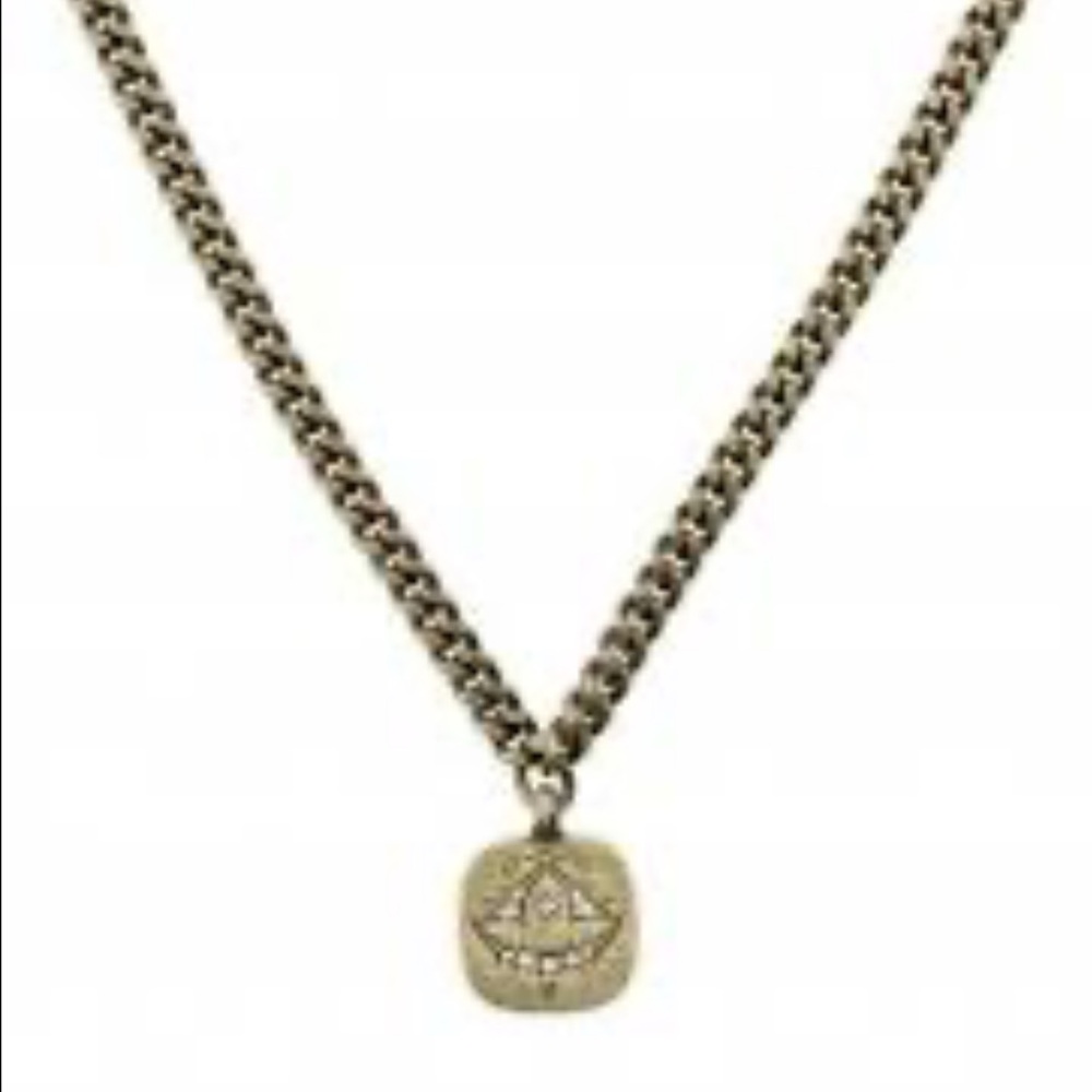 Stella & Dot Vintage Jezebel Vermeil Gold Antiqued Necklace NWOT